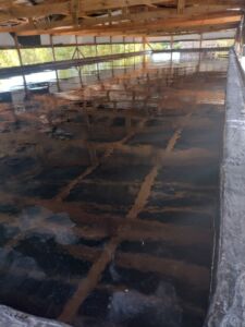 teste de estanqueidade em piscina