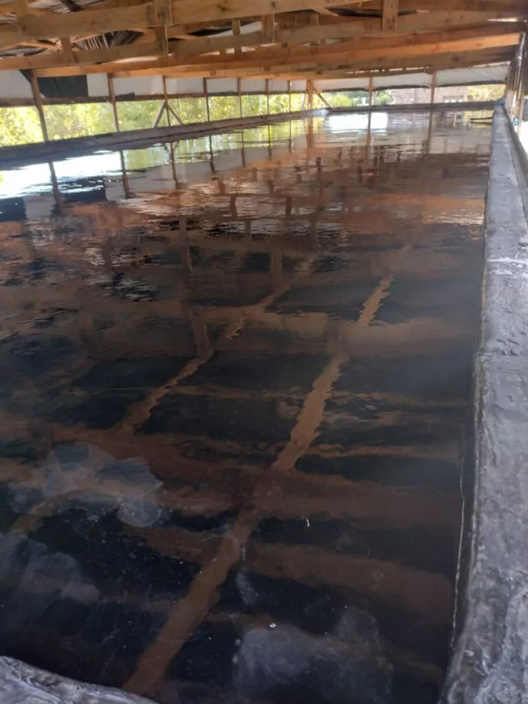 teste de estanqueidade em piscina